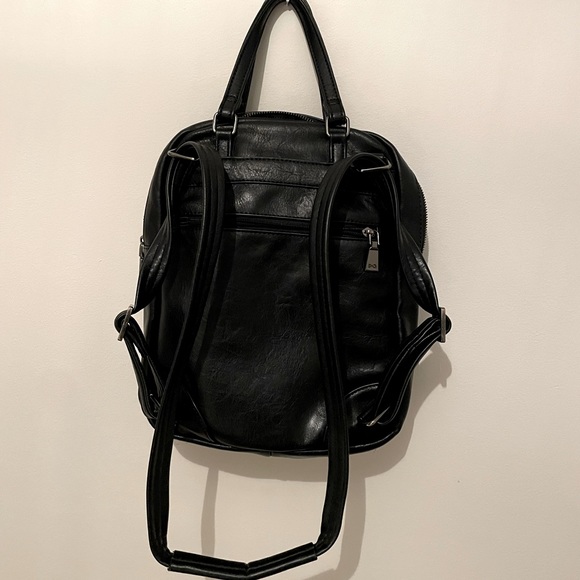 Vegan Leather Convertible Backpack - Picture 3 of 5